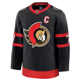 Mænd NHL Ottawa Senators Trøje 2024-25 Fanatics Premium Brady Tkachuk Sort Hjemme